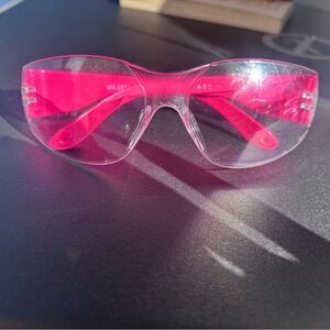 Hot pink safety/shooting glasses